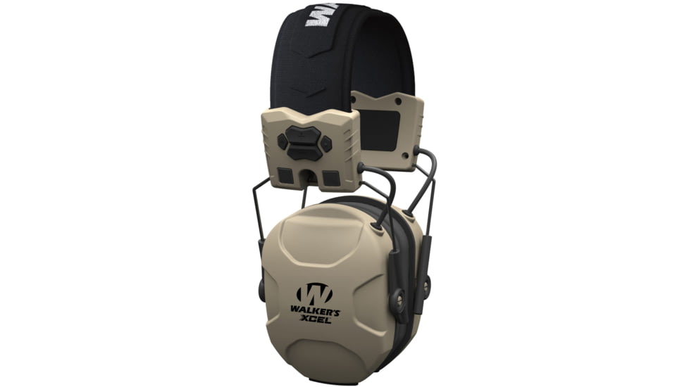 Walkers XCEL 100 Digital Electronic Ear Muffs, 26 dB NRR, Flat Dark Earth, GWP-XSEM