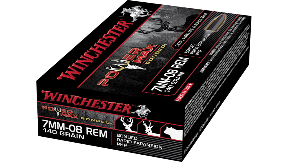 Winchester POWER MAX BONDED 7mm08 Remington 140 grain Bonded Rapid