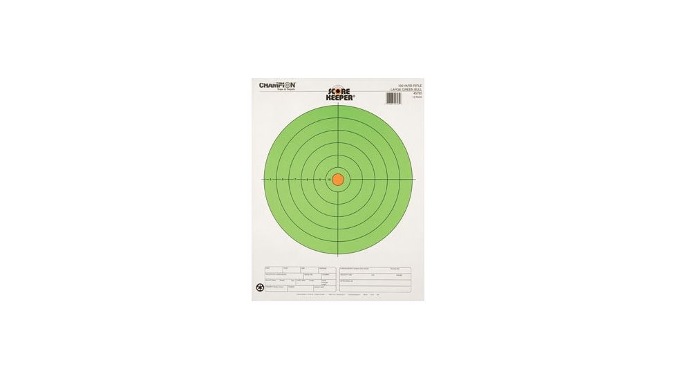 Champion Traps and Targets Fluorescent Orange & Green Bull ...