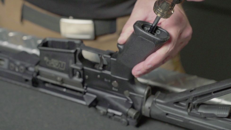 how to remove a stock gun grip