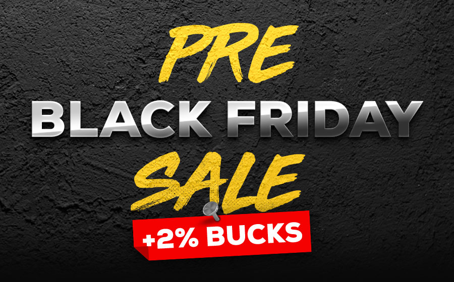 Pre-Black Friday Sale . Get 12% OFF [+ 2% Bucks Tag] 