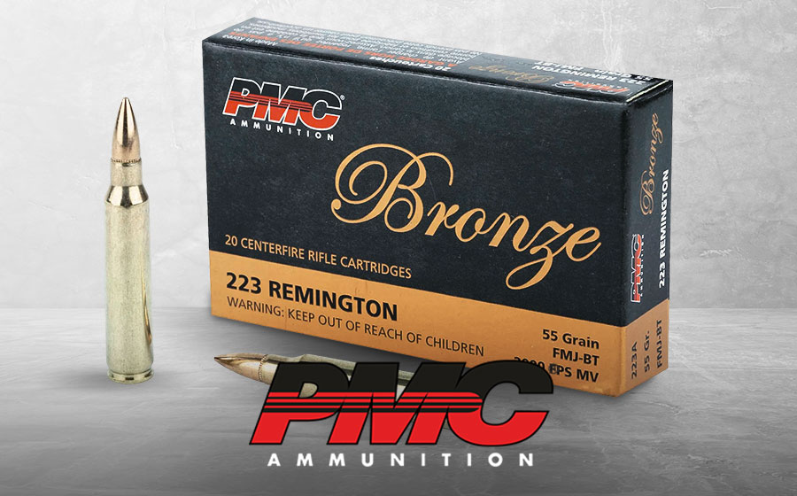 PMC Bronze .223 Remington 55 Gr FMJBT, 20 Rounds