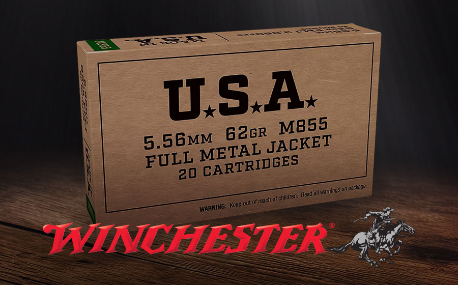 Winchester USA 5.56x45mm NATO 62 Gr FMJ, 20 Rounds