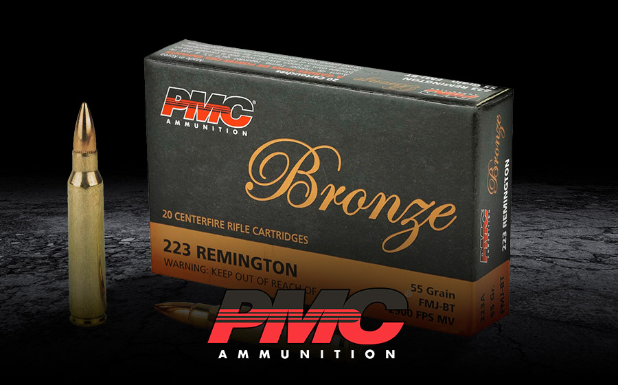 PMC Bronze .223 Remington 55 Gr FMJBT, 20 Rounds