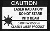 Laser use warning