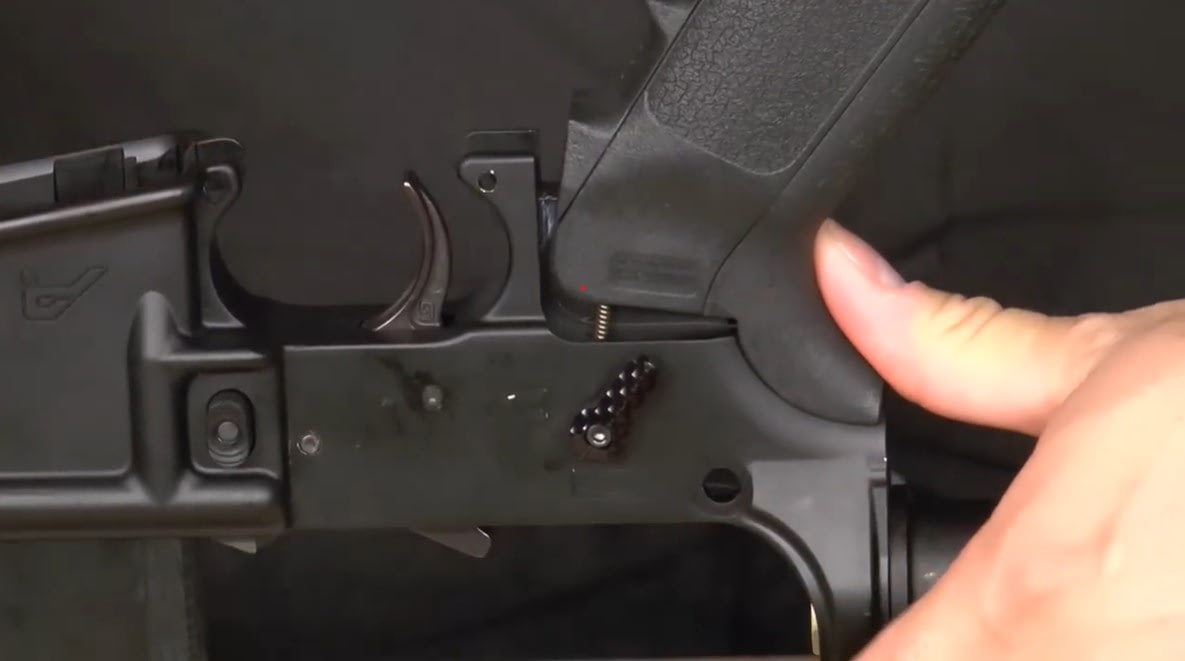 pistol grip and safety