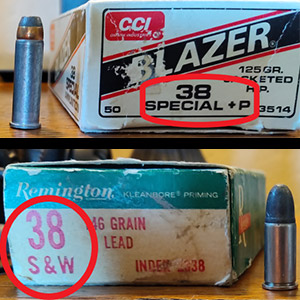 Boxes of 38 Special Ammo and 38 S&W Ammo