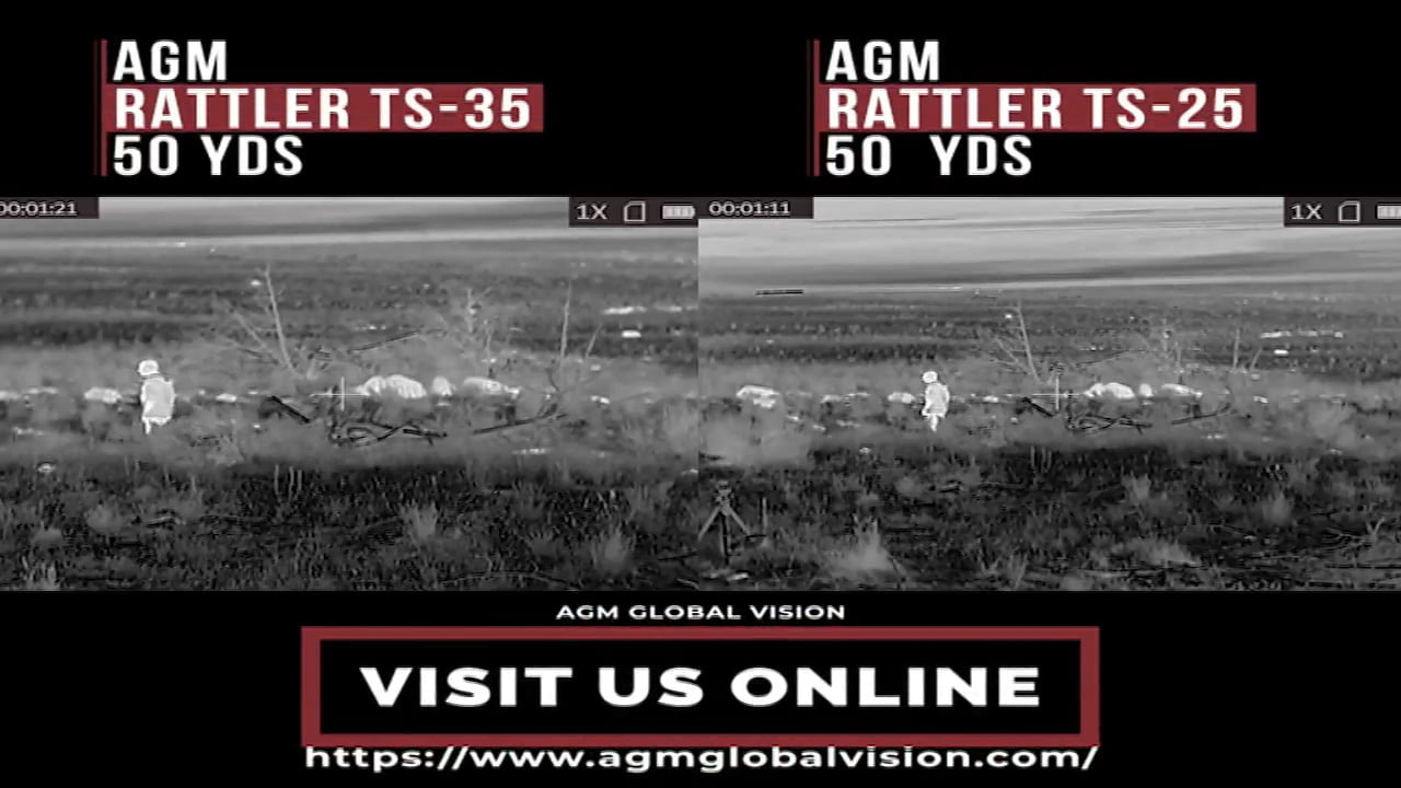 opplanet agm rattler ts 25 vs agm ts 35 side by side distance footage video