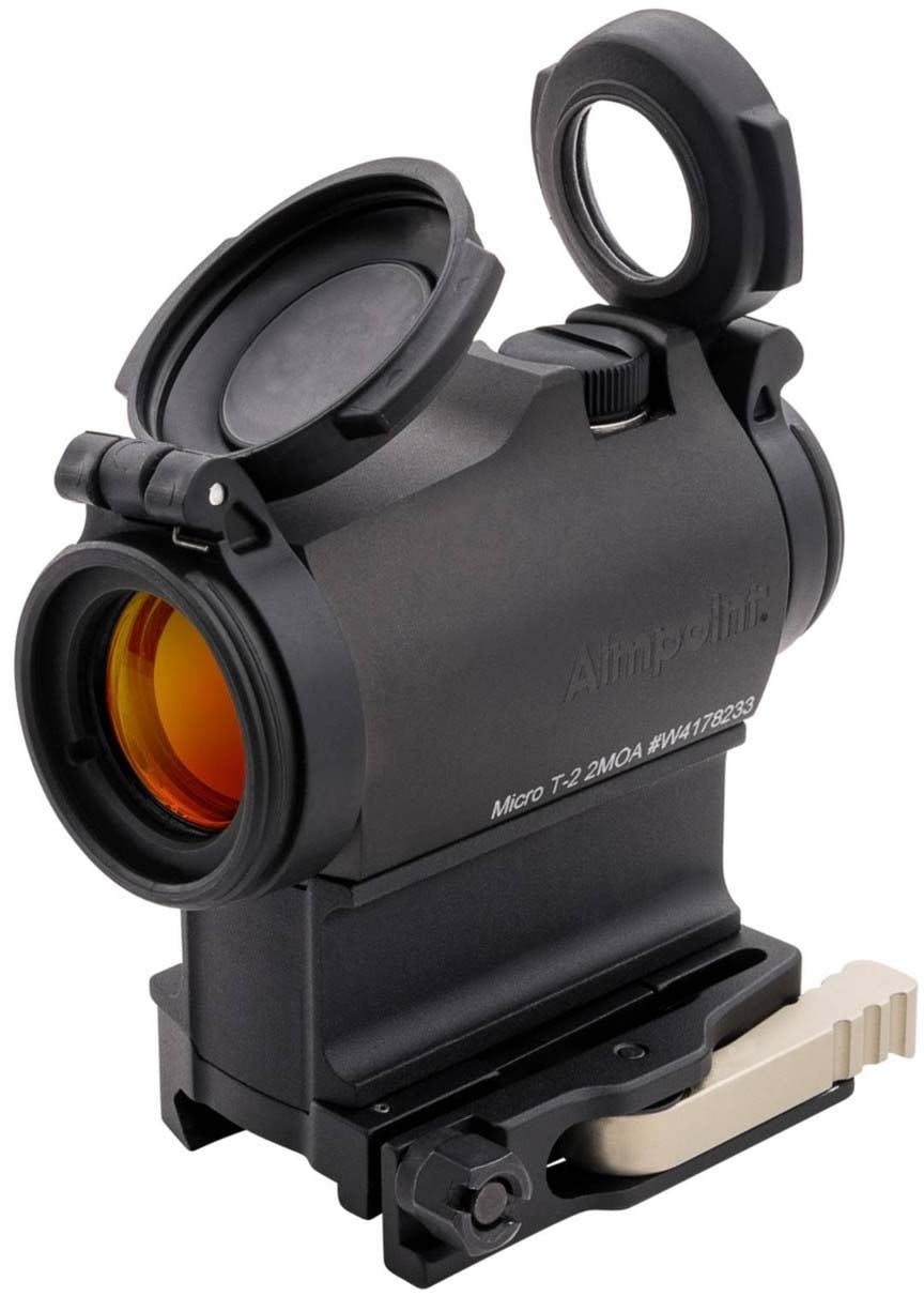 AIMPOINT MICRO T-2 Red Dot Reflex Sight, 2 MOA Dot Reticle, 1x18mm, w ...