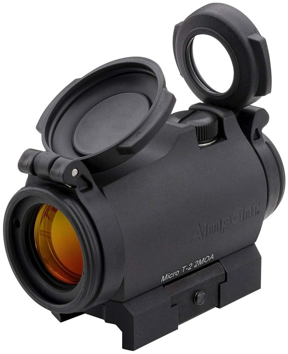 AIMPOINT MICRO T-2 Red Dot Reflex Sight, 2 MOA Dot Reticle, 1x18mm, w ...