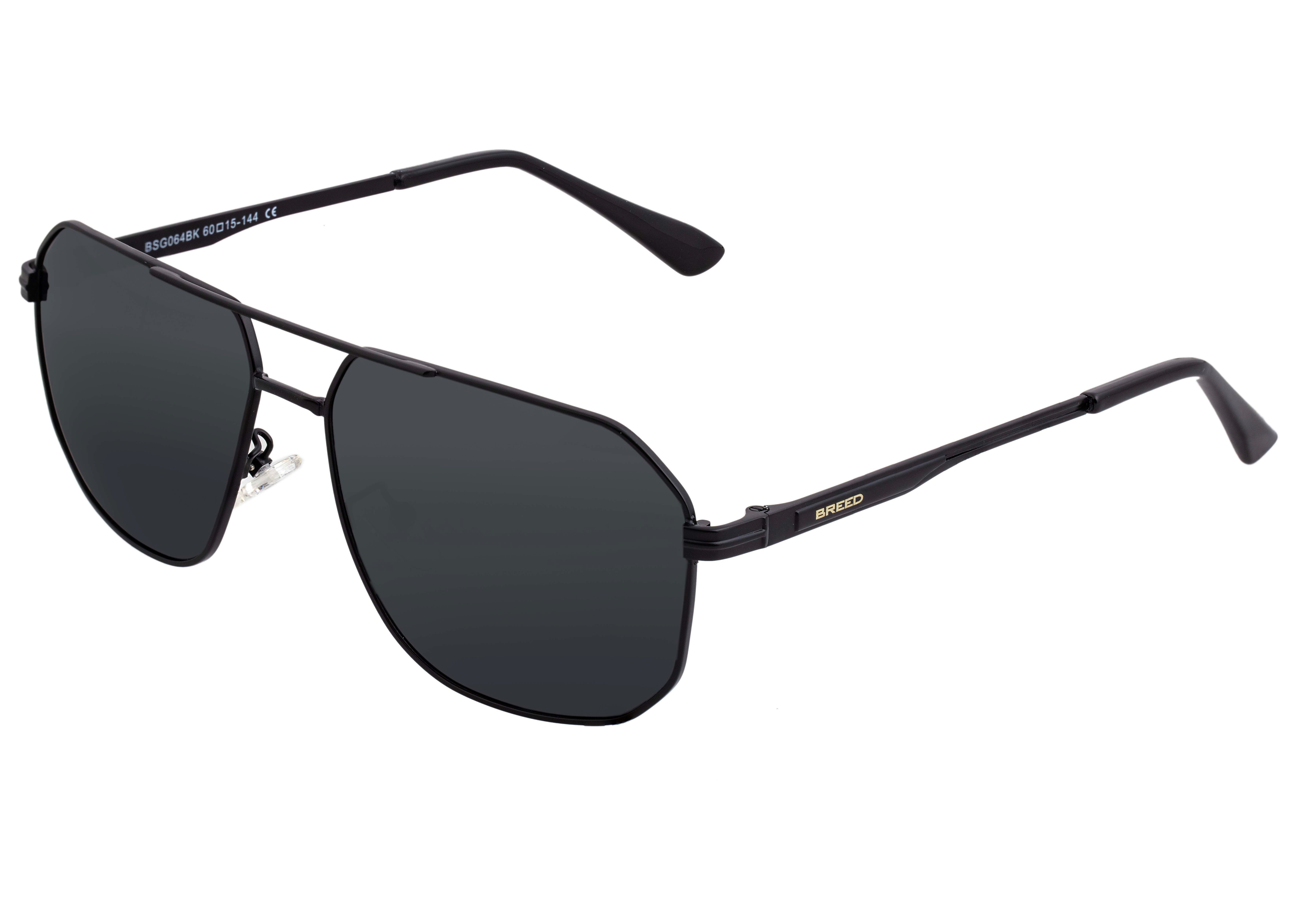 Breed Sunglasses Norma Polarized Sunglasses - Men's, Black/Black, One ...