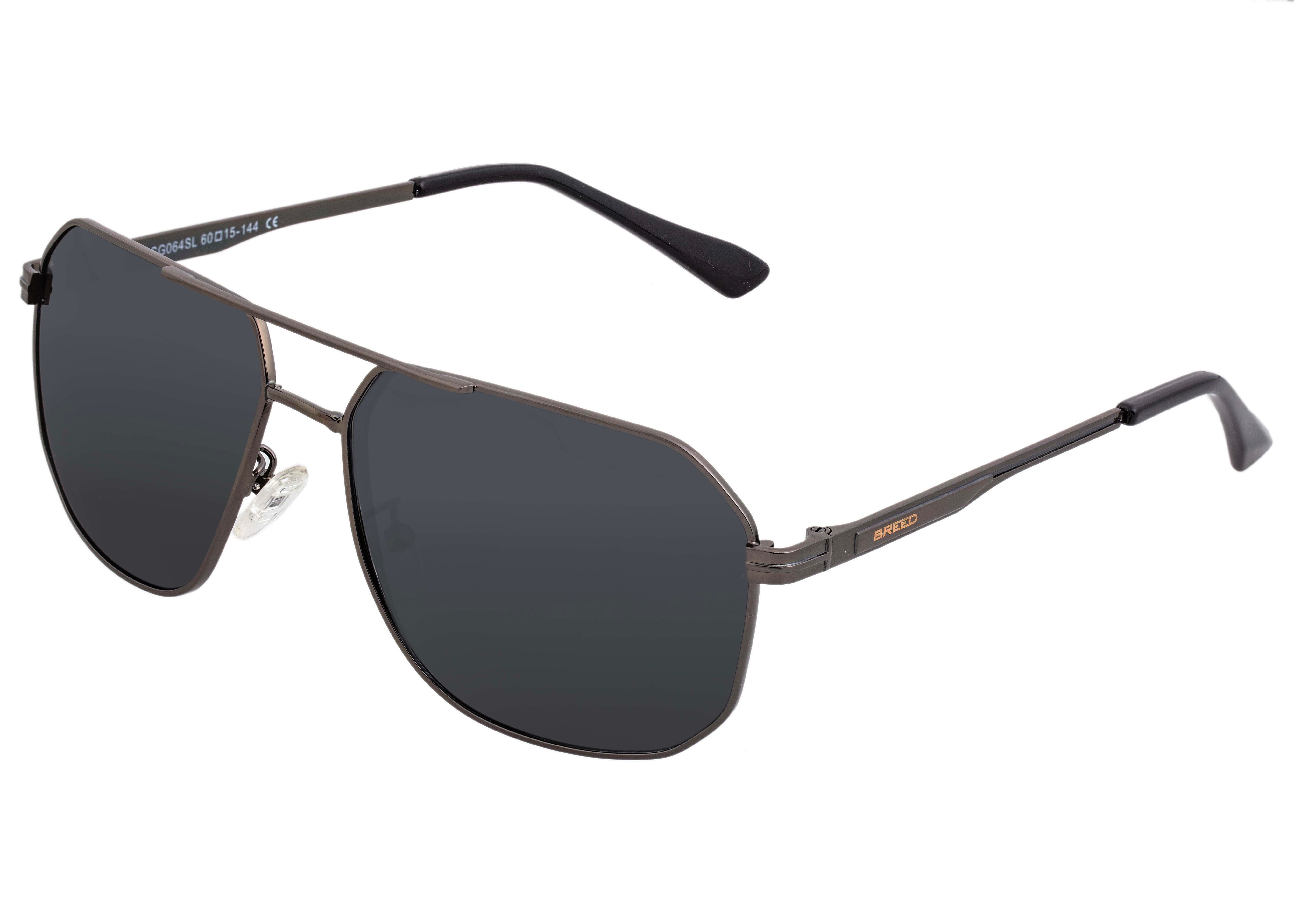 Breed Sunglasses Norma Polarized Sunglasses - Men's, Gunmetal/Black ...
