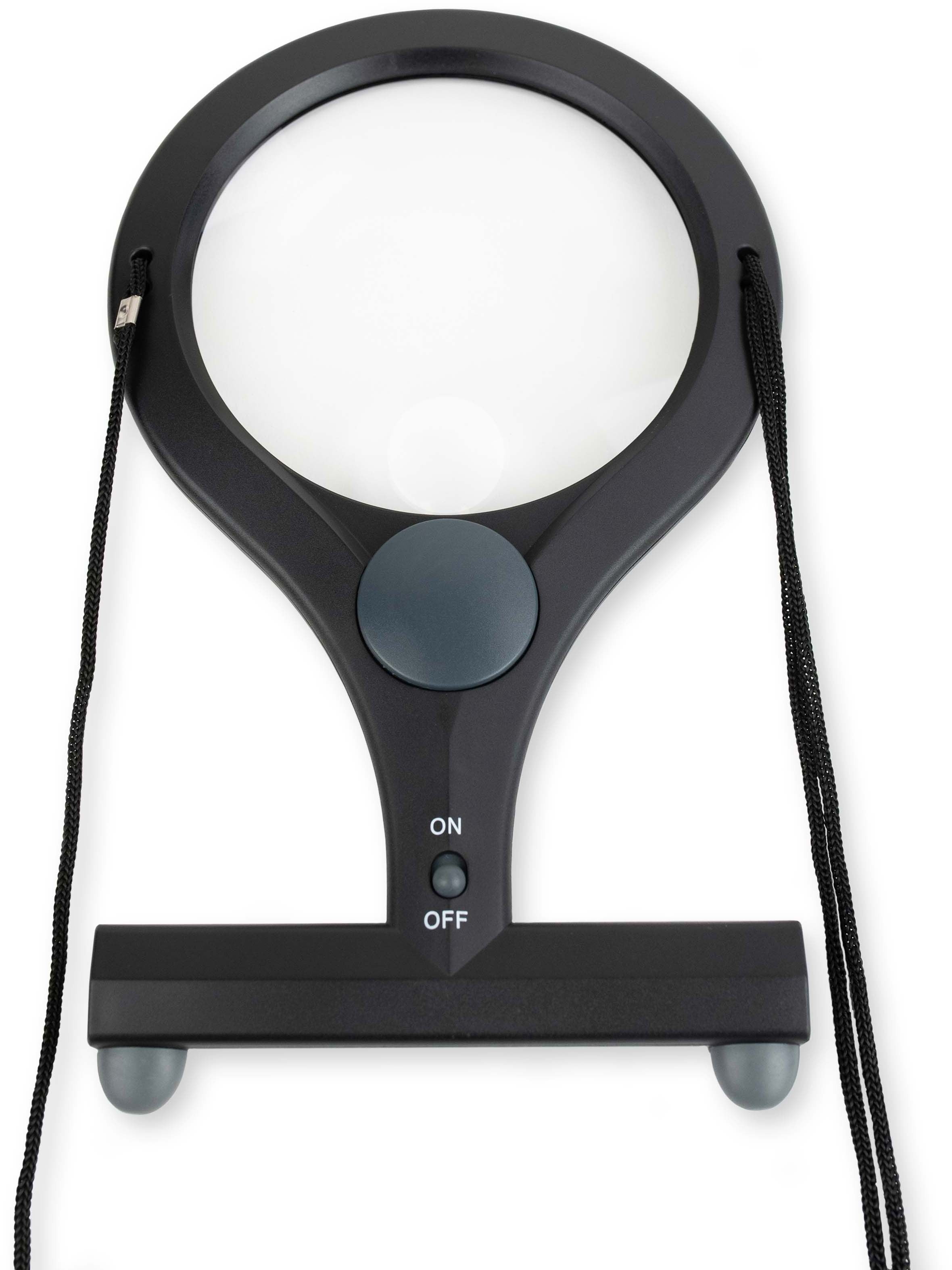 Carson LumiCraft 2x Hands Free Lighted Magnifier with 4x Spot Lens