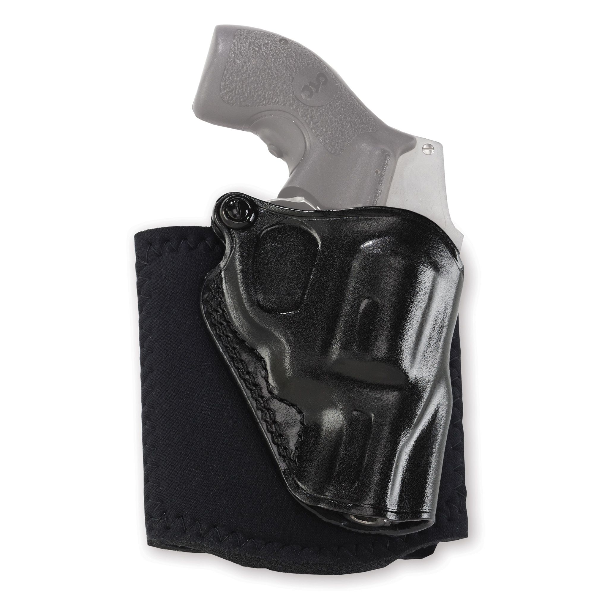 Galco Ankle Glove Holster - Right Hand Black Open Top S&W J Fr & : AG158B