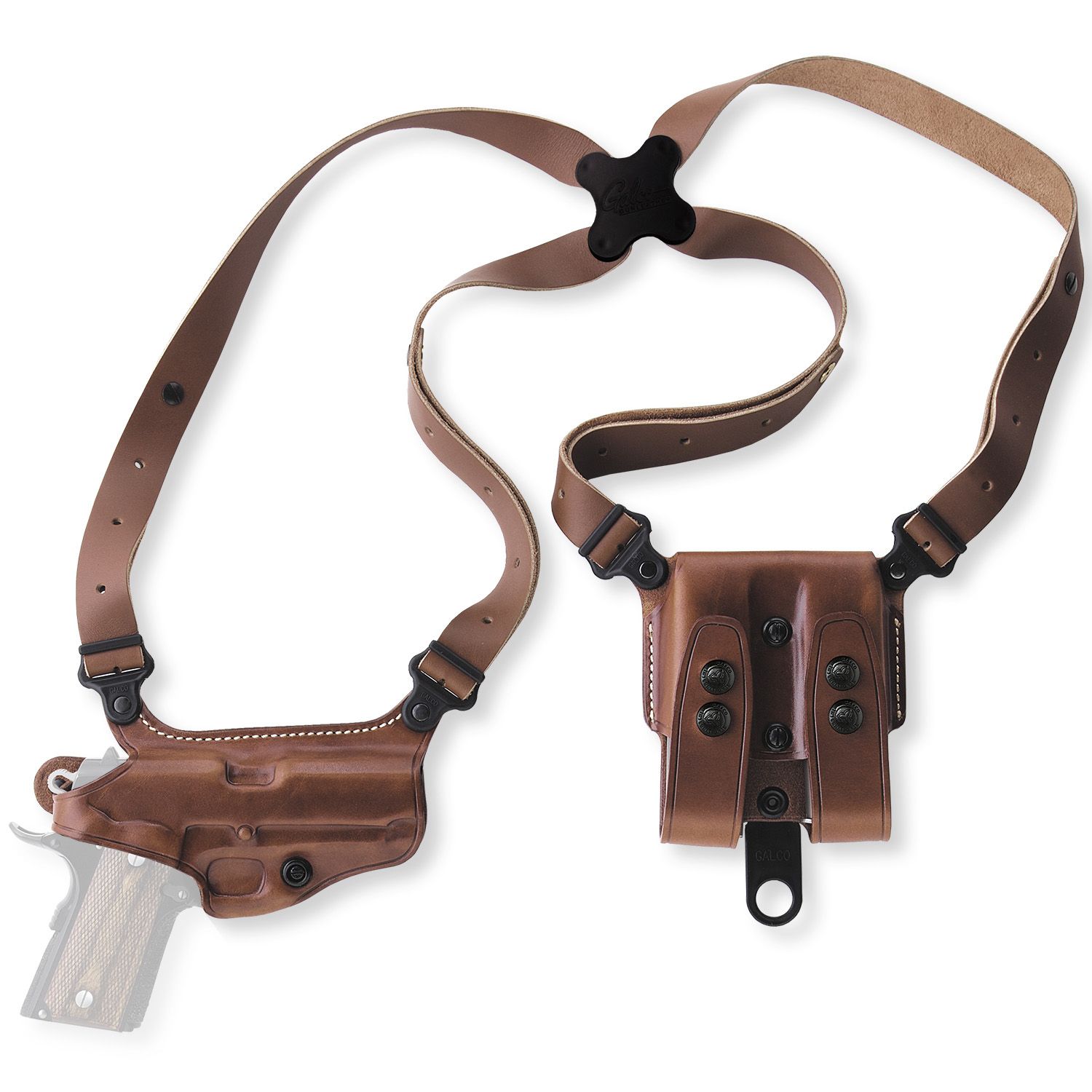 Galco Miami Classic Shoulder Handgun System Leather Holster Left Hand : MC213