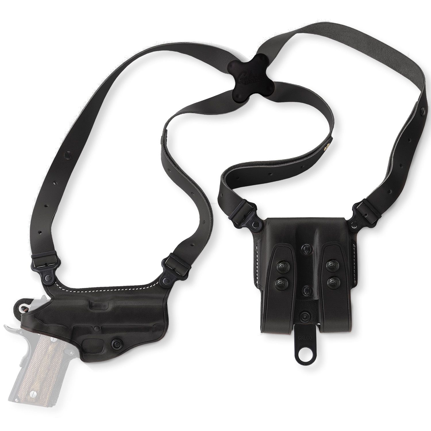 Galco Miami Classic Shoulder Holster System Black Right Hand - Sig : MC248B