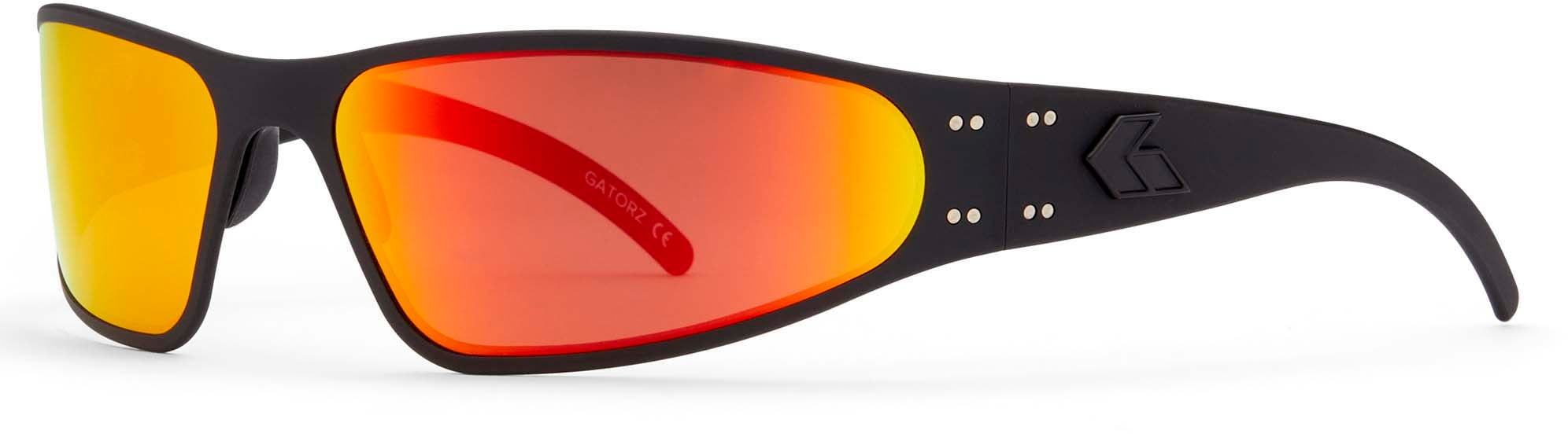 Gatorz Wraptor Sunglasses Blackout Frame Smoke Polarized w/: WRABLK13PMBP