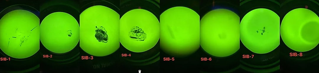 blemishes and artifacts in night vision goggles view