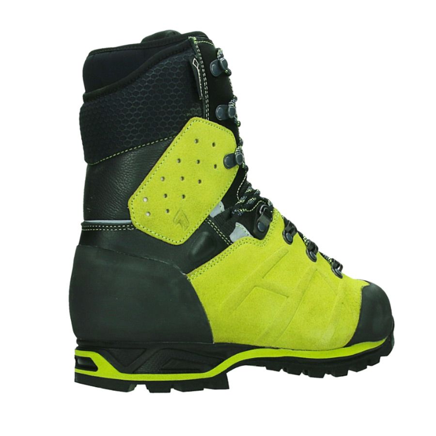 Lime green store work boots