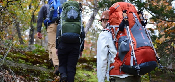 Group of Hikers with backpacks