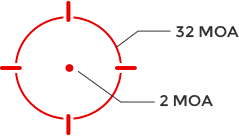 Holosun Sub Compact Red Dot Sight Reticle