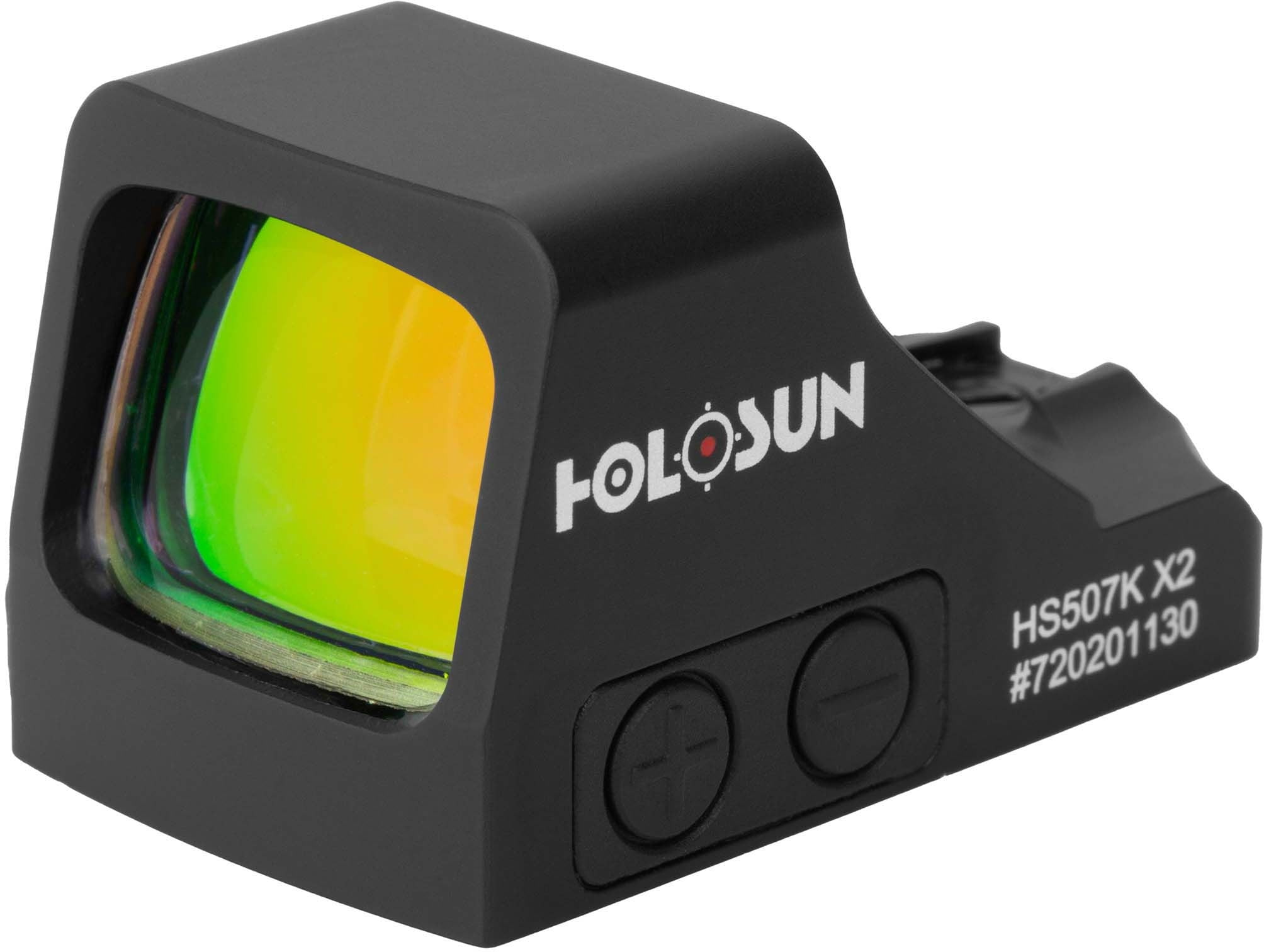 Holosun Sub-compact HS507K-X2 Dot Red Dot Sight, 1x, 2 MOA, Black