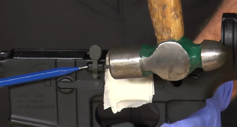 installing an AR bolt catch
