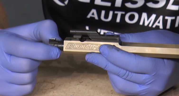Breaking down an AR15 bolt carrier group