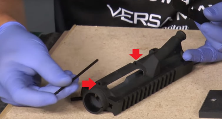 Installing an ejection port cover