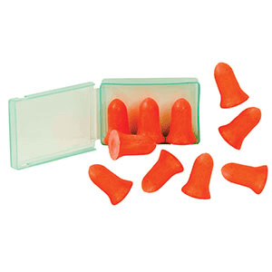 Orange Foam Earplugs for shooting