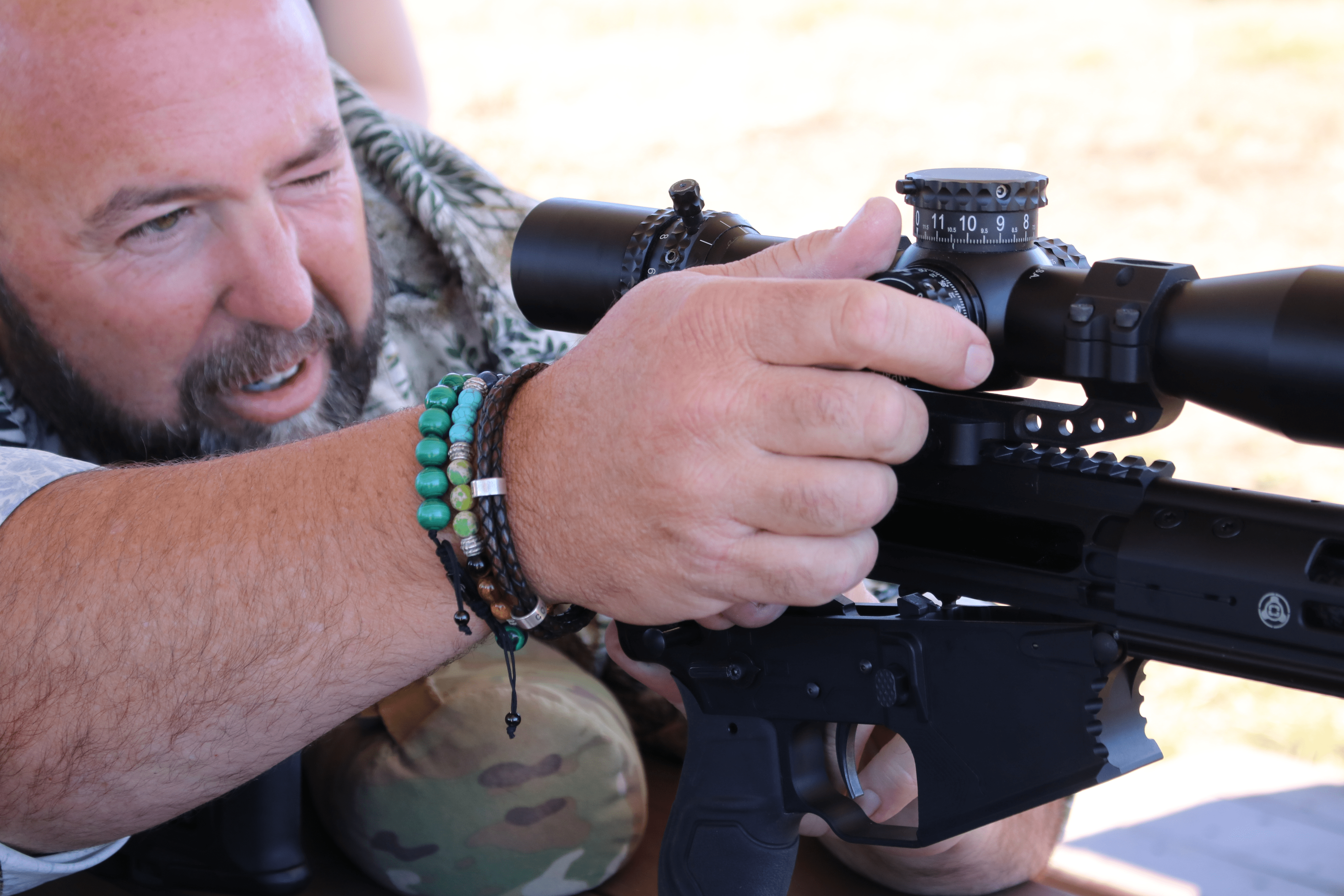 Clint Walker Adjusts Windage