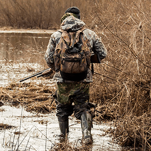 Waterfowl Hunter With a Shotgun