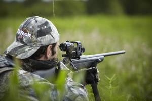 Man Hunting With EOTech Sight and Magnifier