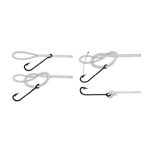 Easy to tie and very Strong fishing knot for Snap, Swivel, Hooks, Lures 