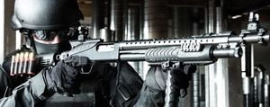 Operator Using Remington 870 With Picatinny Attachments Picatinny Rails vs. Weaver Rails