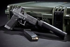 Trijicon RMR Red Dot Sight Mounted on a Pistol