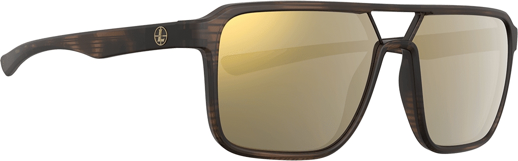 Leupold Bridger Sunglasses Matte Tortoise Frame Bronze Mirror Lens 182673