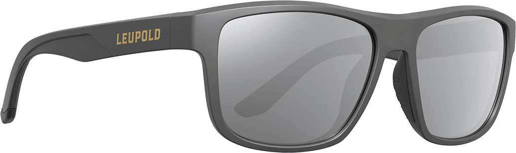 Leupold Katmai Sunglasses Dark Gray Frame Shadow Gray Flash Lens 182676