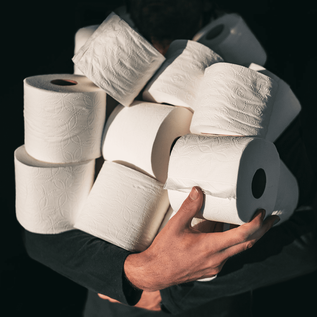 Large Armload of Toilet Paper is Not Essential Survival Gear