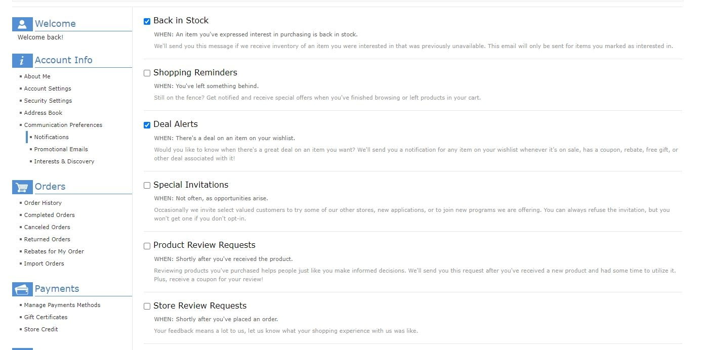 customized email subscriptions
