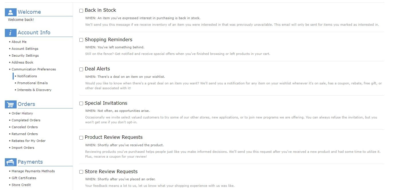 unsubscribed to all emails example