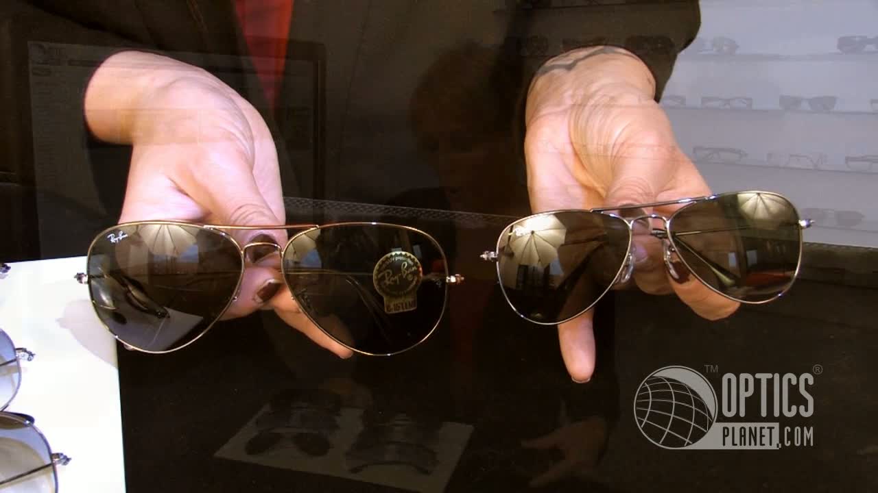 opplanet ray ban aviator sunglasses video