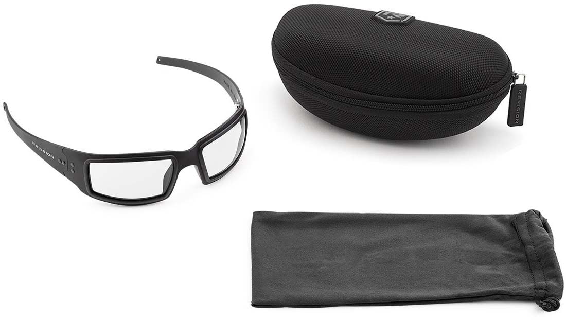 Revision Speed Demon Sunglasses Basic Kits Black Frame Clear Lens 4-0756-0007