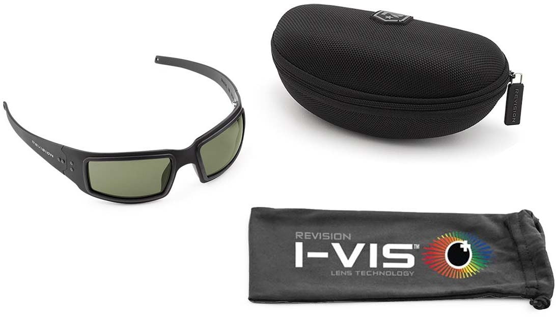 Revision Speed Demon Sunglasses Basic Kits Black Frame Verso Lens 4-0076-0001