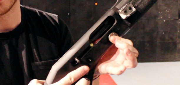 Reloading an empty shotgun