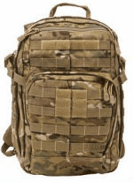 Tan Camo Tactical Backpack With MOLLE Attachments