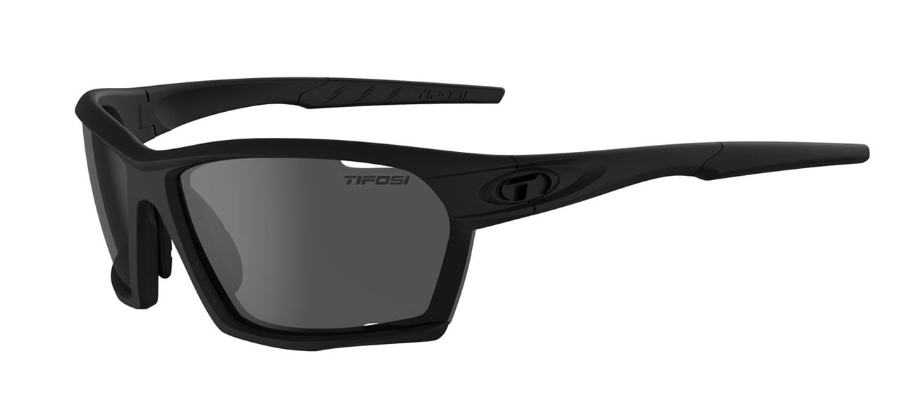 Tifosi Optics Kilo Sunglasses BlackOut Frame Smoke Polarized Lens: 1700510551