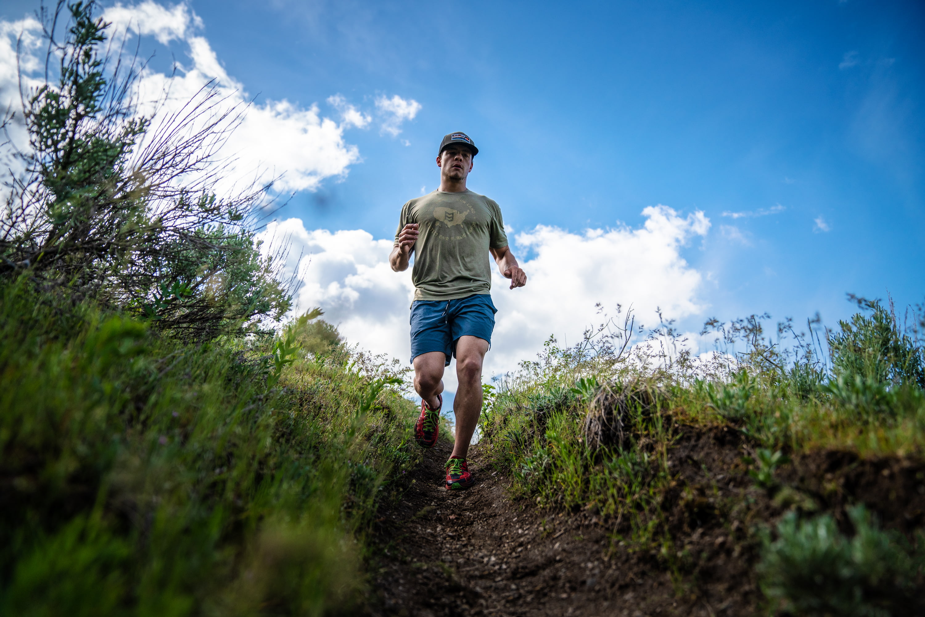 Man Running on Trail