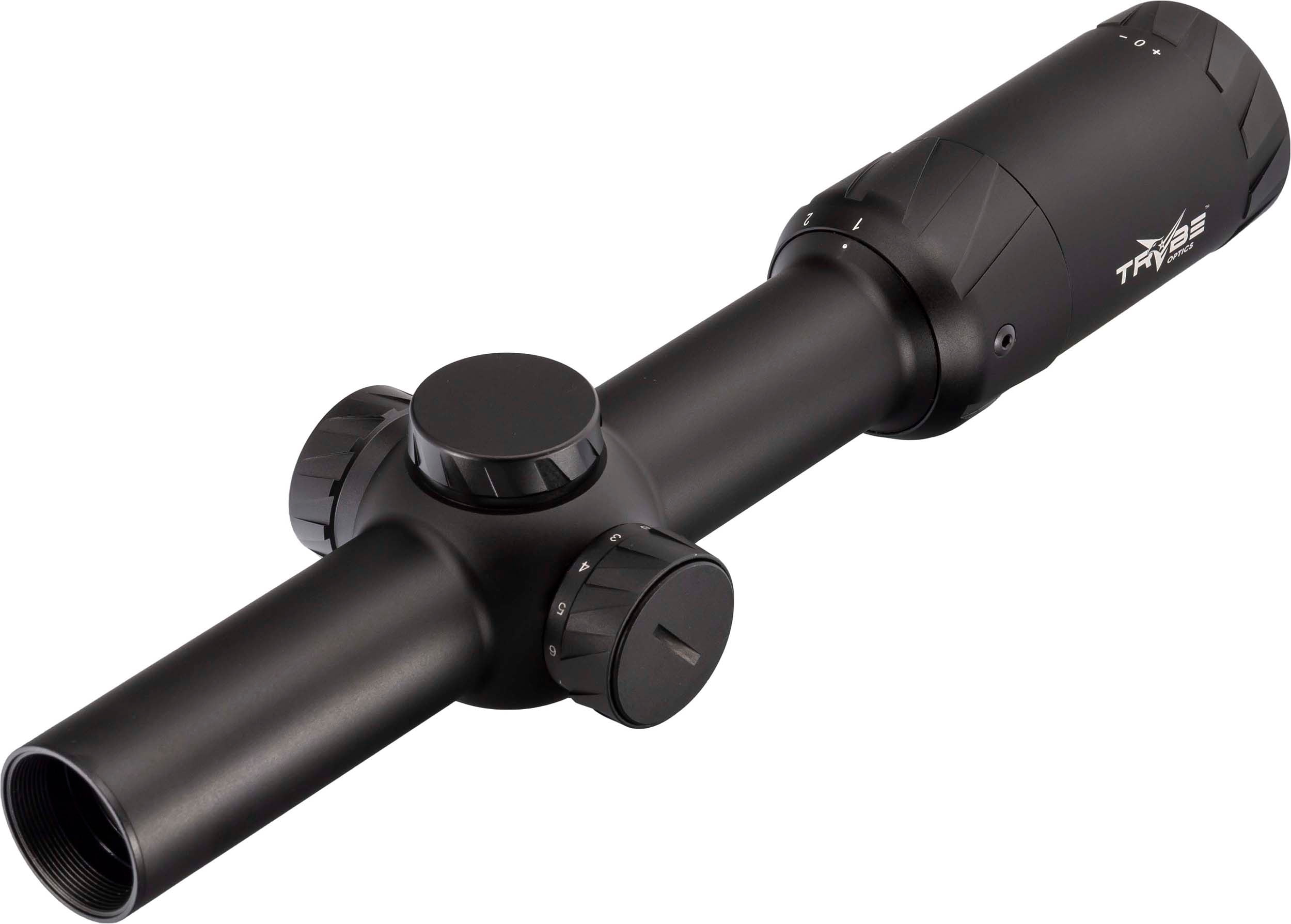 TRYBE Optics 1-6x24mm Rifle Scope, 30mm Tube, SFP, BDC Reticle, : TRORS1-6x24-BL