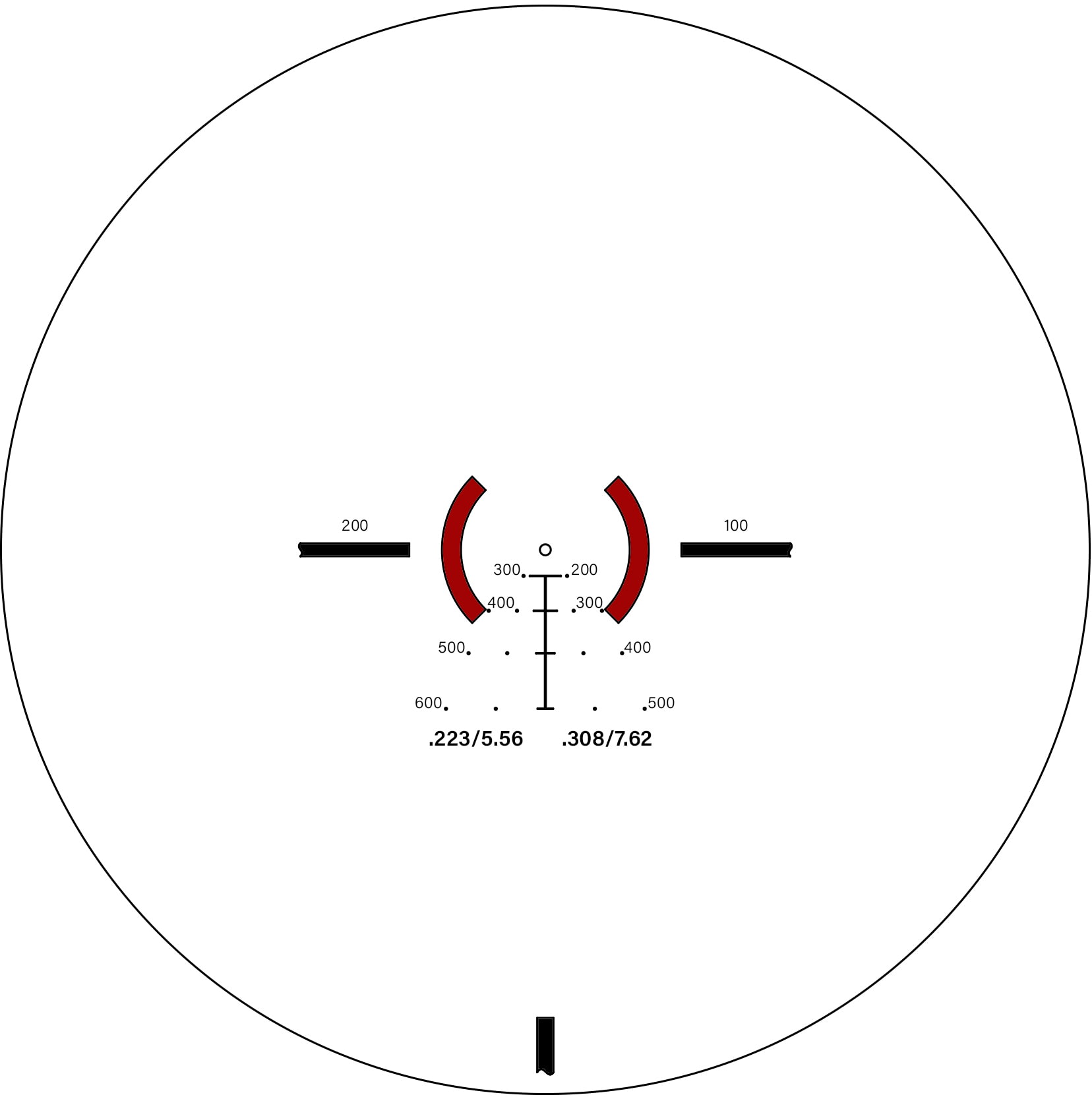 TRYBE Optics 1-6x24mm Rifle Scope, 30mm Tube, SFP, BDC Reticle, : TRORS1-6x24-BL